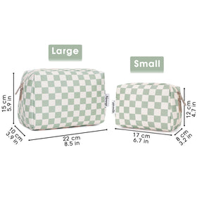 Narwey styled on dresser suggesting a fashionable and practical toiletry bag