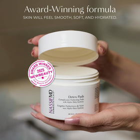 NassifMD pad in hand for size and convenient single-use scale