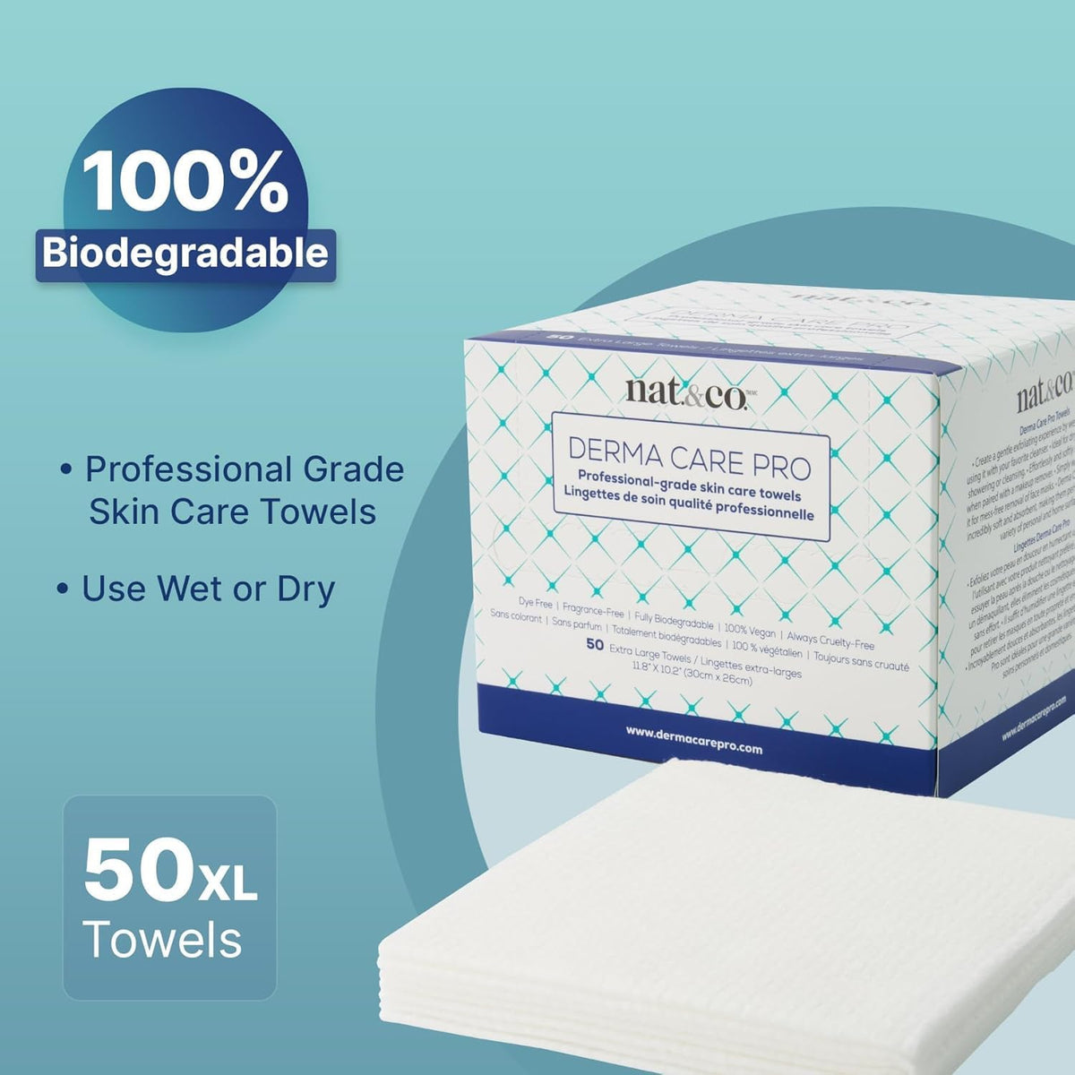 nat.&co. product label with USDA biobased seal and ingredient-free benefit