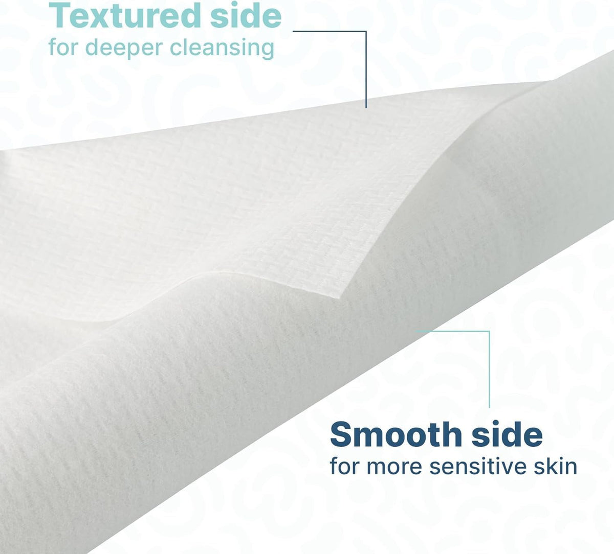 nat.&co. towel beside hand to show extra-large scale and coverage