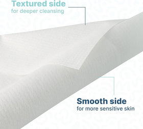 nat.&co. towel beside hand to show extra-large scale and coverage