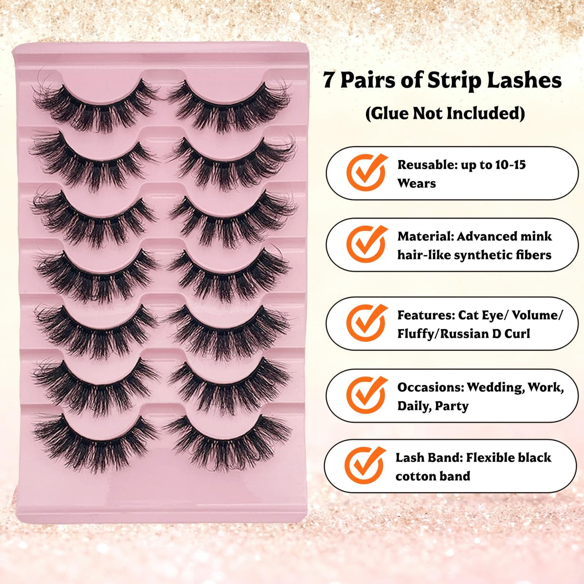 Natgluzie detailed fiber texture showing 3D faux-mink fluff and separation