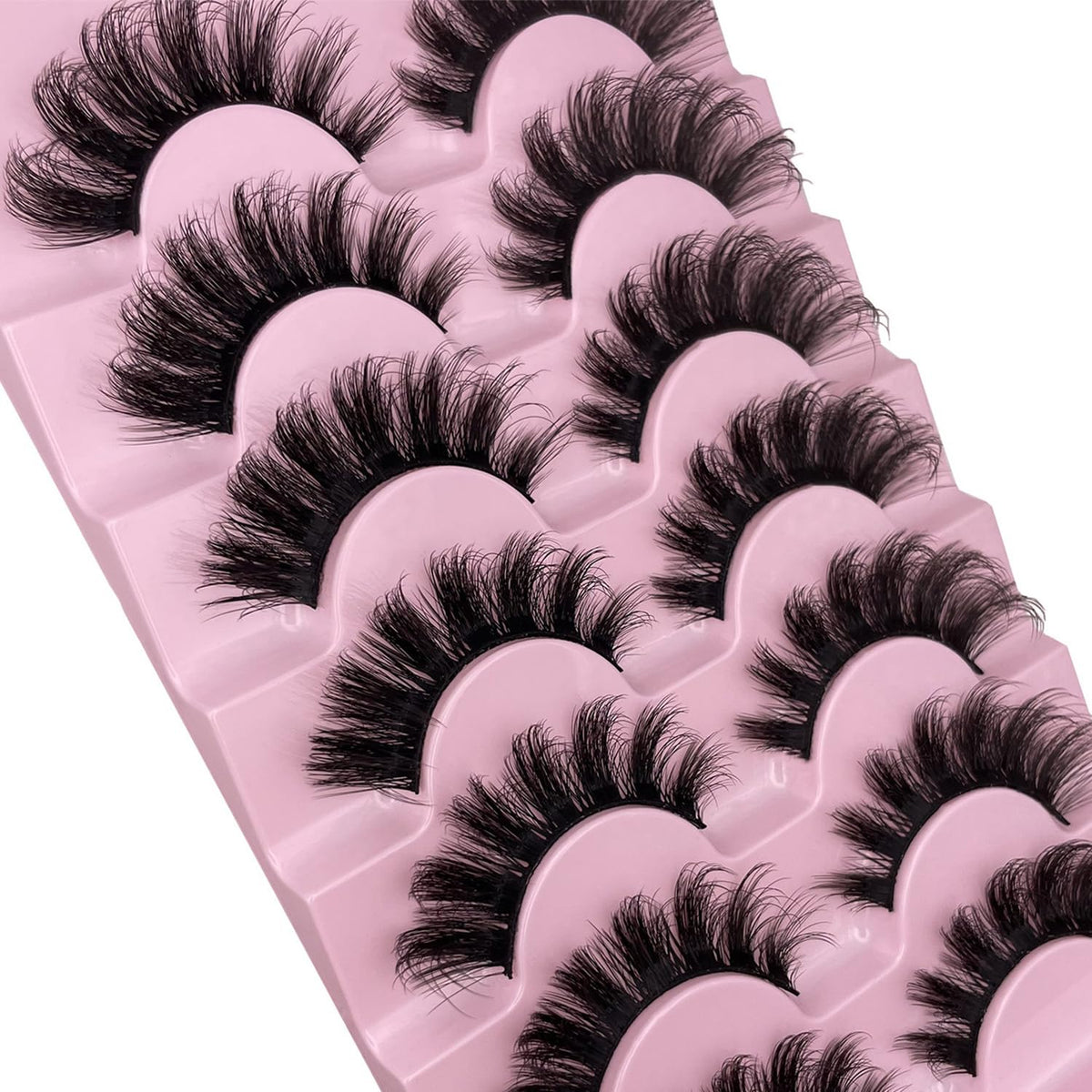 Natgluzie lashes next to ruler showing 11–17mm graduated lengths for winged lift