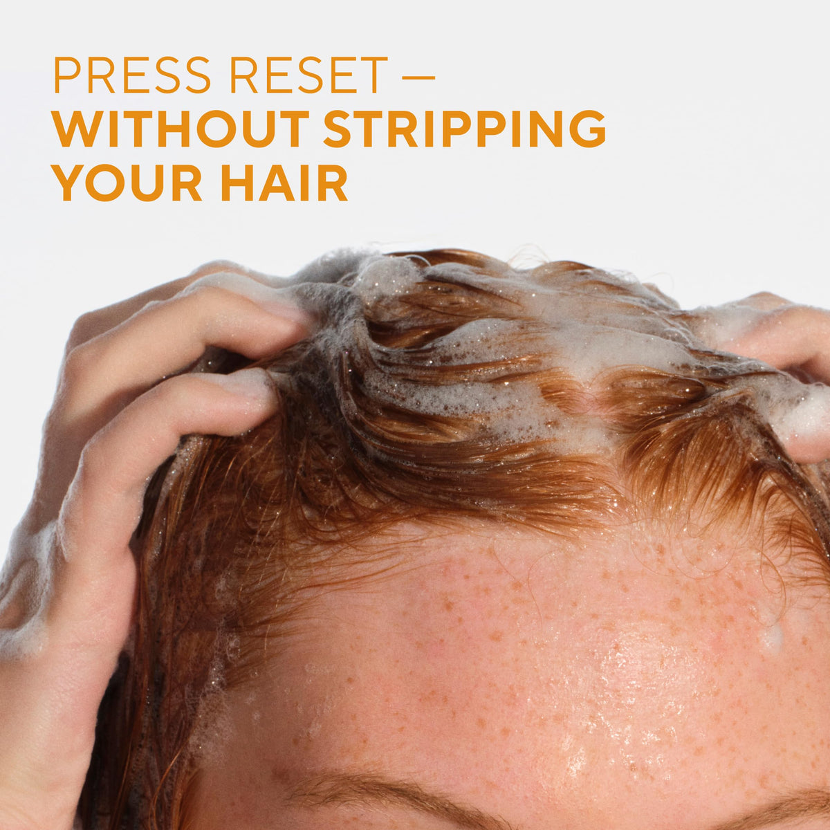Native shampoo texture foam demonstrating gentle lather and cleansing benefit