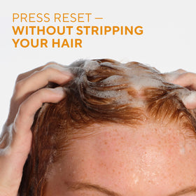 Native shampoo texture foam demonstrating gentle lather and cleansing benefit