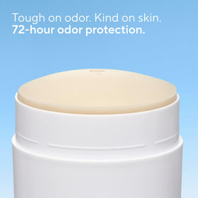 Native applying deodorant underarm demonstrating non-greasy comfort