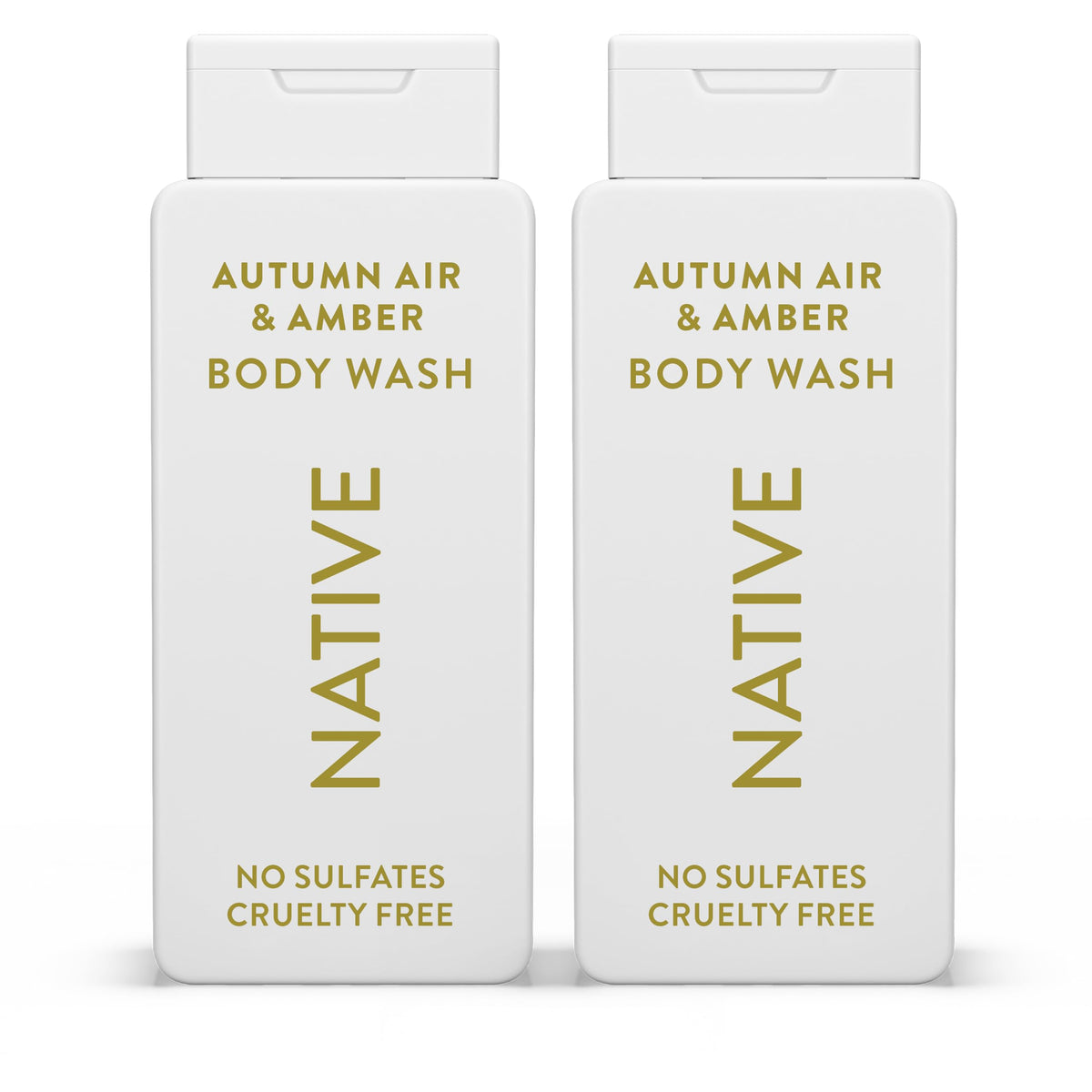 Native front packaging showing Autumn Air & Amber two-pack and benefits