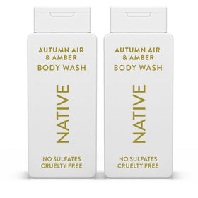 Native front packaging showing Autumn Air & Amber two-pack and benefits