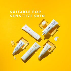 Native sunscreen in beach bag illustrating portable, outdoor protection