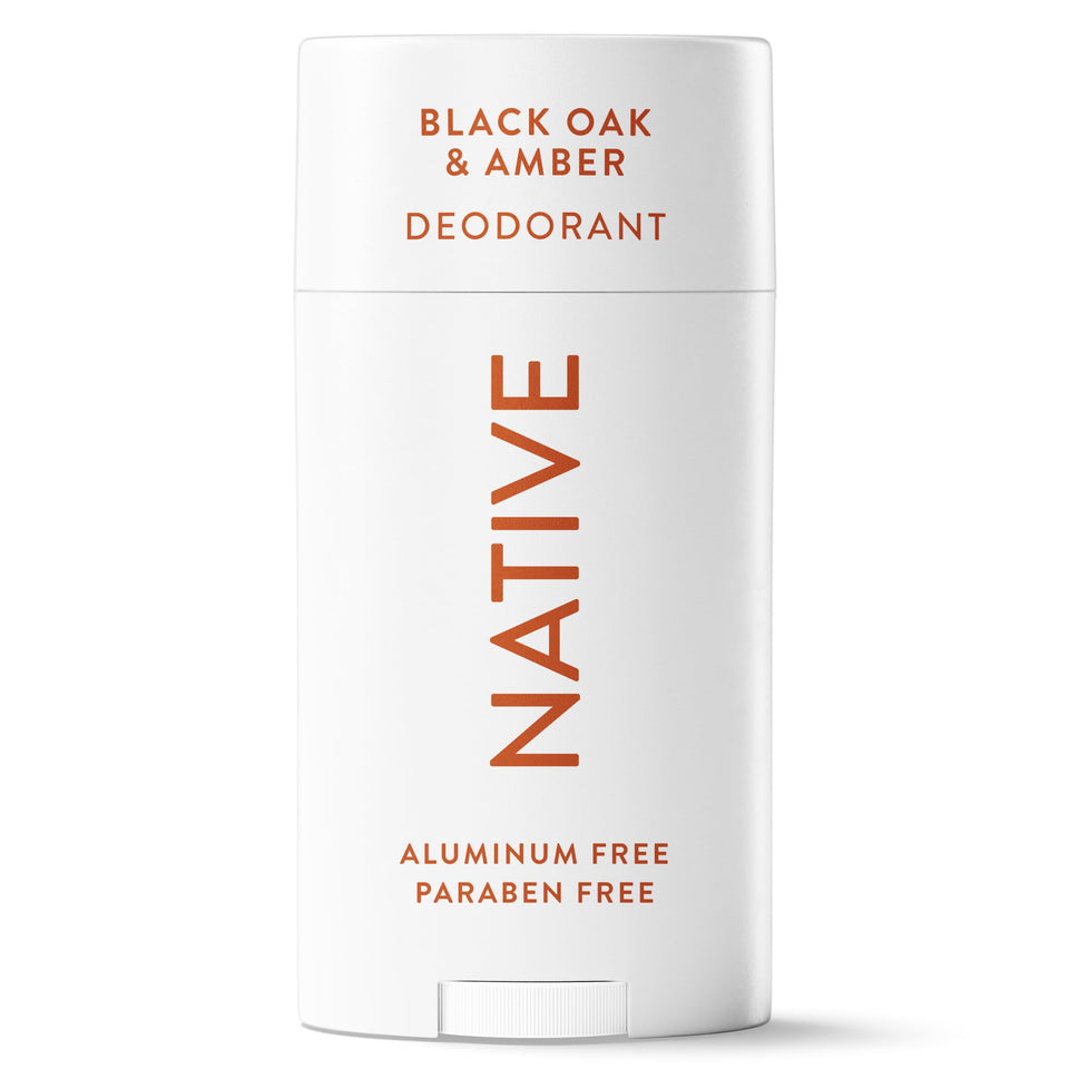 Native front packaging showing scent and stick size, promotes long-lasting odor control