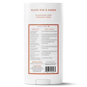 Native packaging back view showing directions and reassurance about clean ingredients
