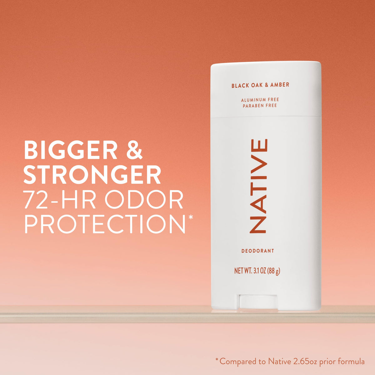 Native close-up of stick texture illustrating smooth glide and silky application comfort