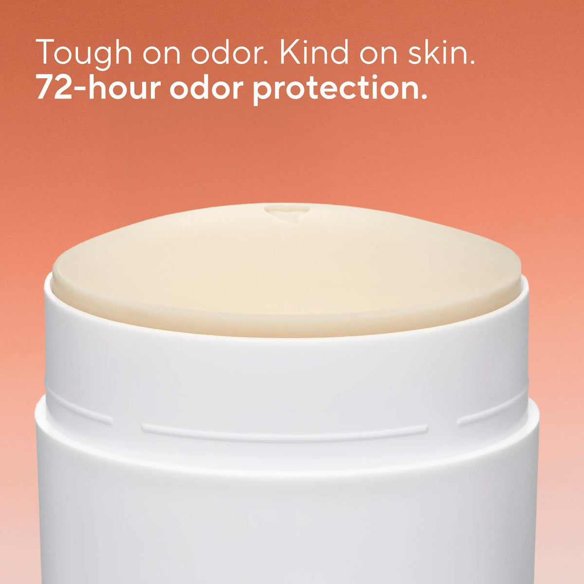 Close-up of Native deodorant texture applying clear with non-greasy feel benefit