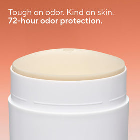 Close-up of Native deodorant texture applying clear with non-greasy feel benefit