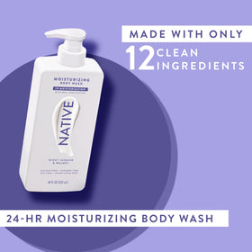 Native ingredient label close-up highlighting clean formulation and natural-sourced ingredients