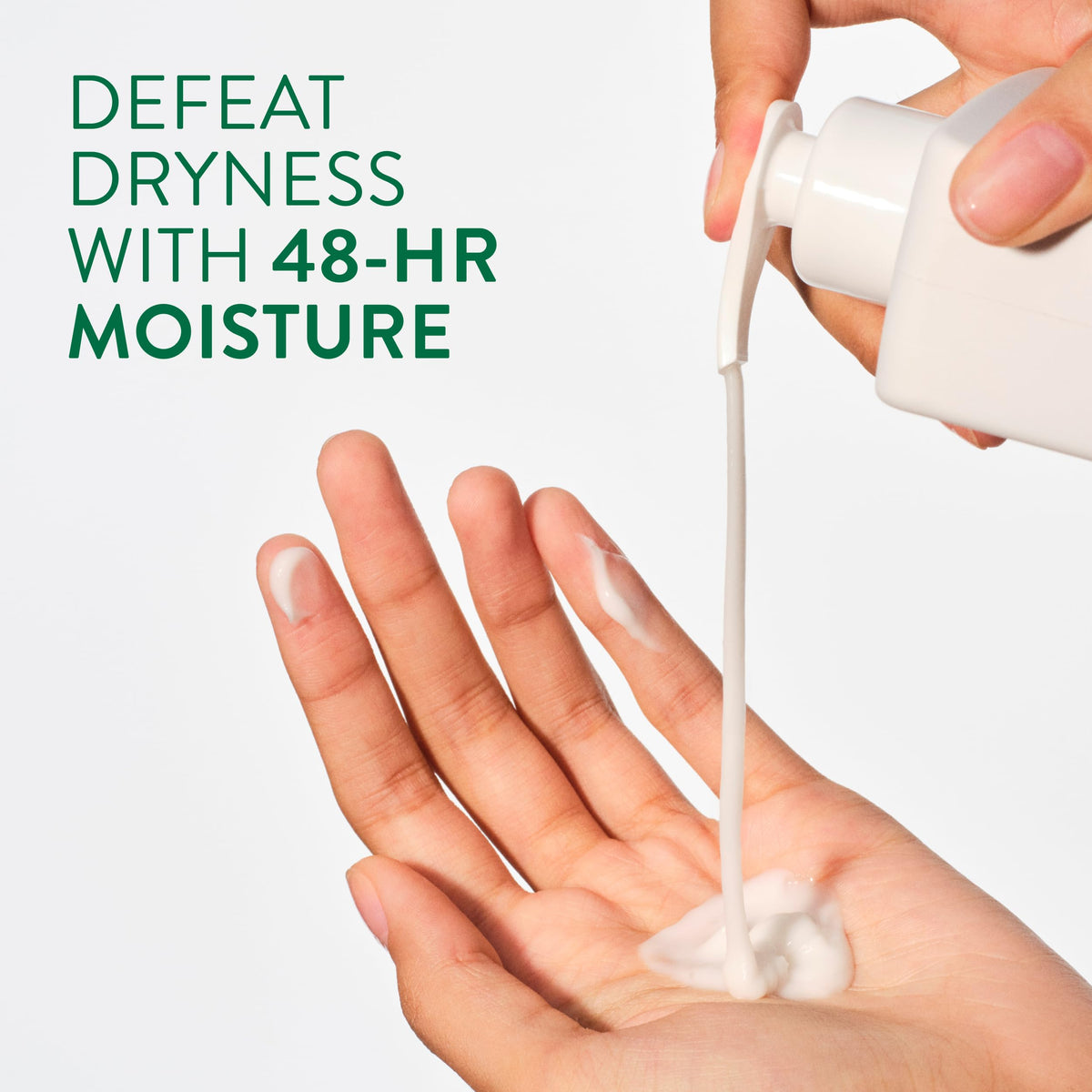 Native pump and label close-up highlighting clean formula and easy dispensing