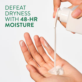Native pump and label close-up highlighting clean formula and easy dispensing