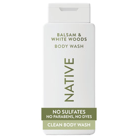 Native bottle front view showing 18 oz packaging and clean design benefits