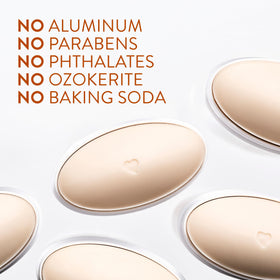Native deodorant label and ingredients list highlighting aluminum-free benefit