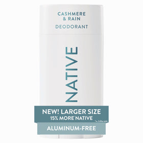 Native Cashmere & Rain front packaging showing large stick and branding for clear identification and benefit