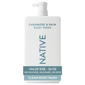 Native 36 oz pump bottle front view showing size and easy dispensing