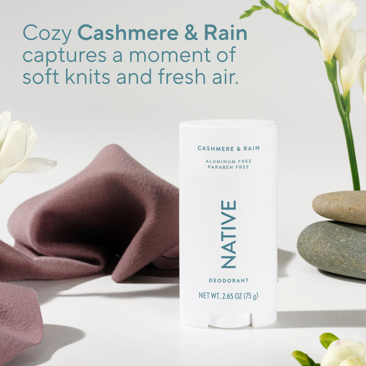 Native product label with ingredients list visible to show naturally derived components