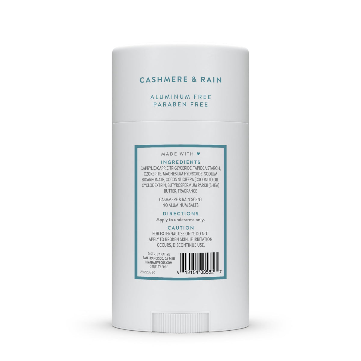 Recyclable packaging detail emphasizing Native sustainable packaging and conscious choice