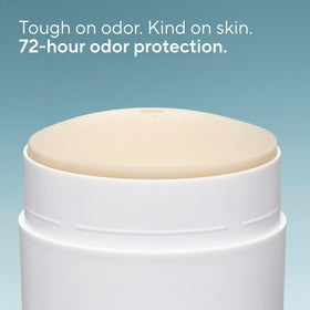 Close-up of deodorant texture highlighting Native smooth, non-greasy finish