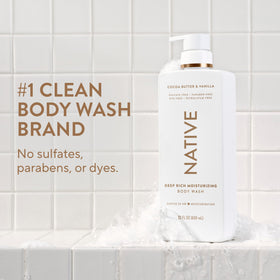Native pump closeup highlighting easy dispensing and controlled application benefit