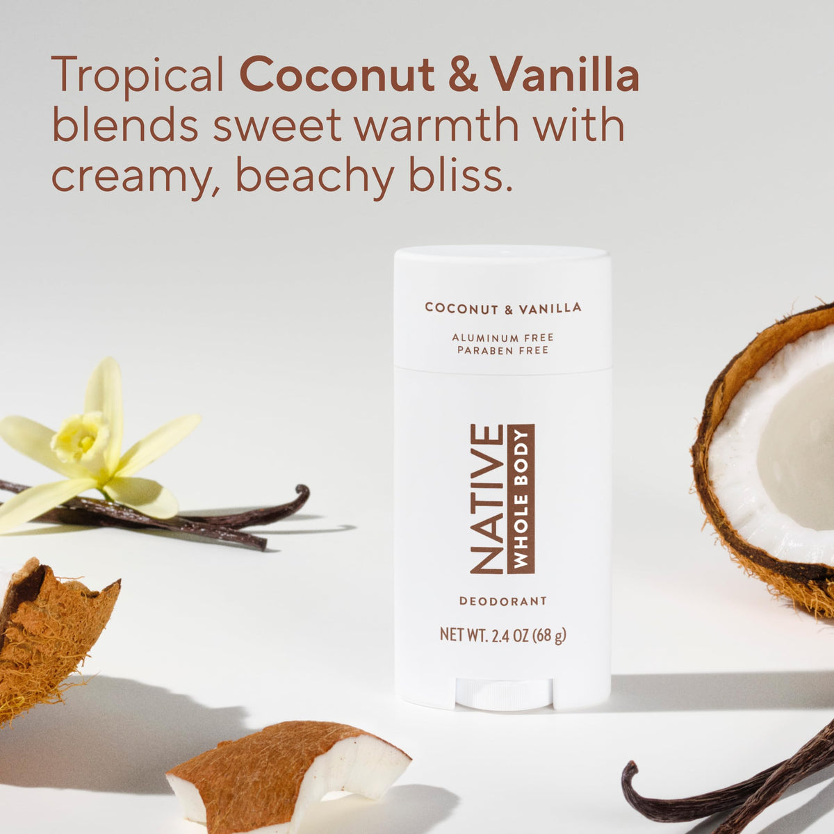 Applying Native underarm deodorant, brand keeping pits fresh and residue-free