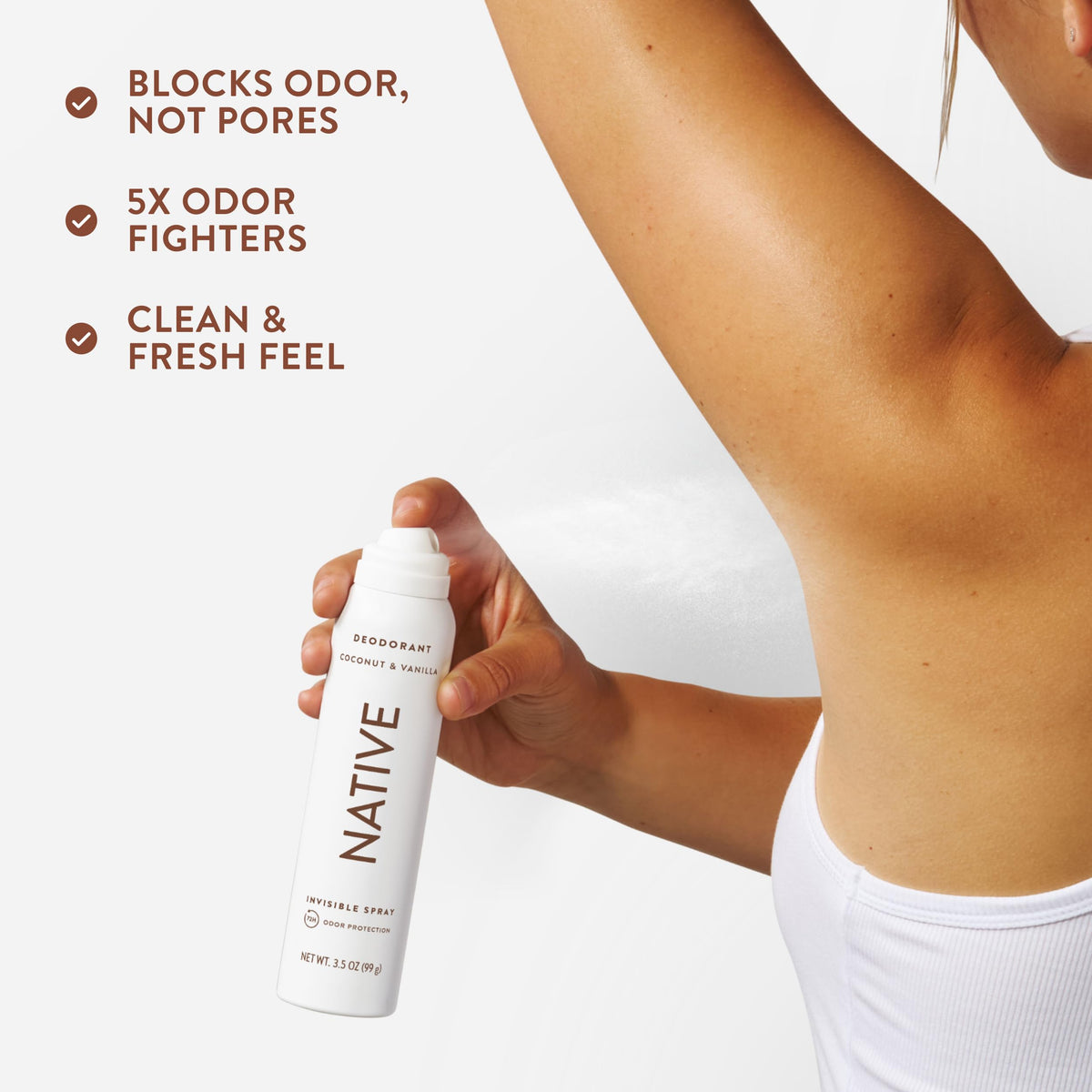 Native deodorant applied to underarm demonstrating targeted odor protection