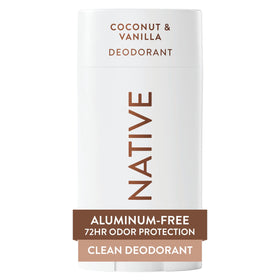 Native front packaging showing scent and 72-hour protection benefits