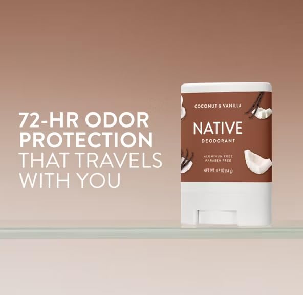 Native deodorant stick open and ready to apply for quick, smooth odor protection