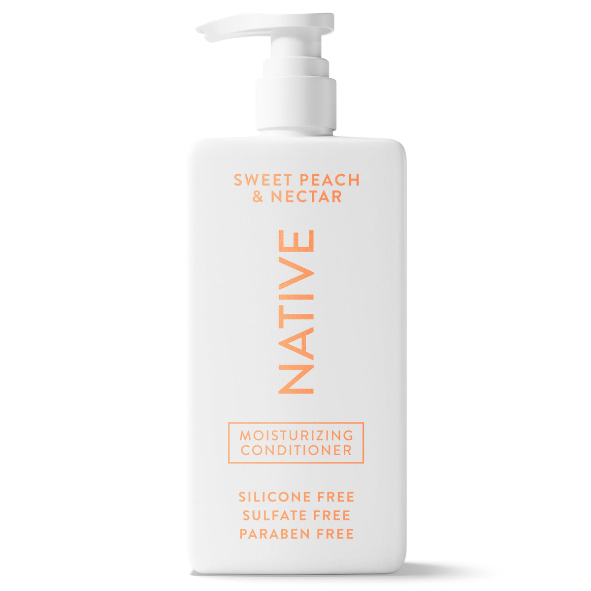 Native front packaging showing bottle and label with clean design and benefits