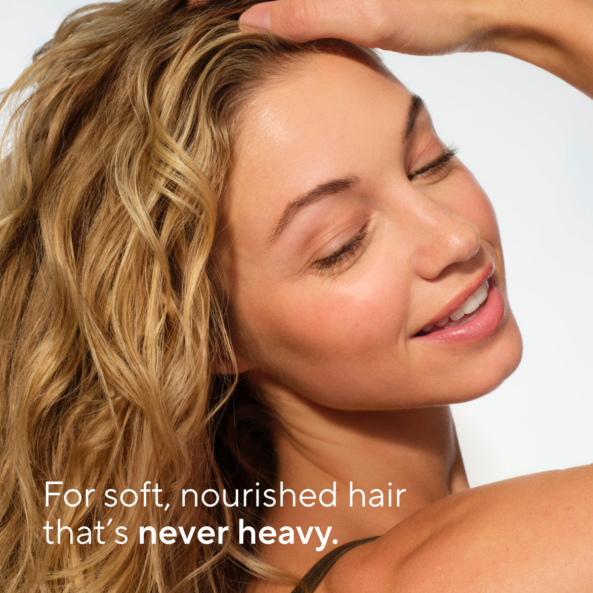 Native conditioner texture close-up showing creamy lightweight consistency