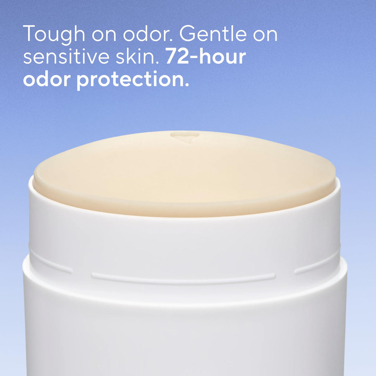 Native texture close-up of deodorant stick showing smooth glide and coverage