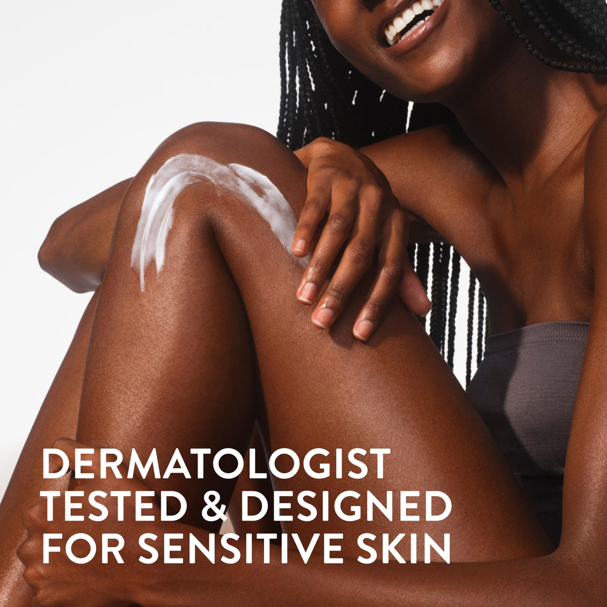 Native application on arm demonstrating fast absorption and visible softness
