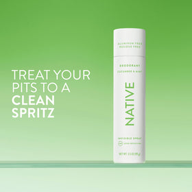 Native close-up of spray nozzle and bottle texture highlighting quick-dry mist delivery