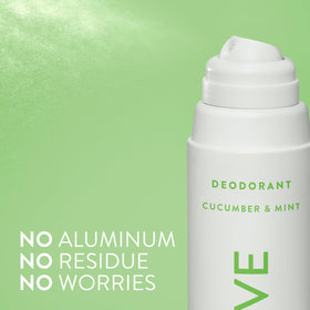 Native ingredient label close-up showing aluminum-free and skin-nourishing ingredients