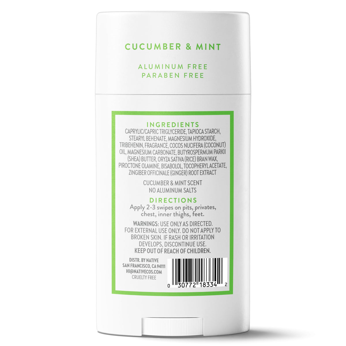 Native cucumber and mint sprigs conveying crisp scent and refreshing benefit