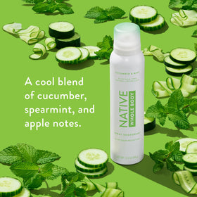 Native can held in hand showing compact 3.5 oz size for travel convenience