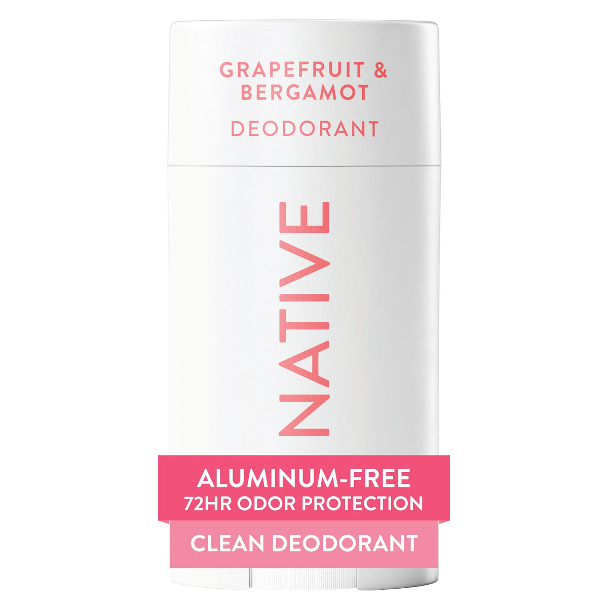 Native front packaging showing grapefruit bergamot scent and benefits