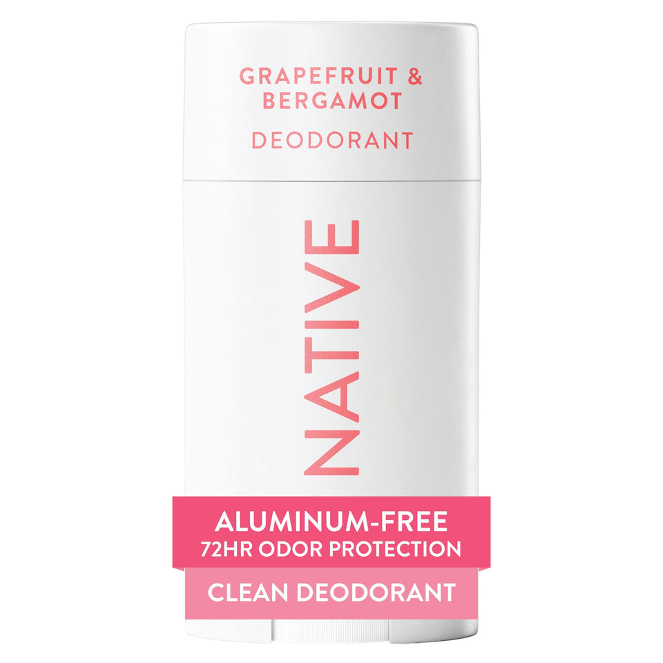Native front packaging showing grapefruit bergamot scent and benefits