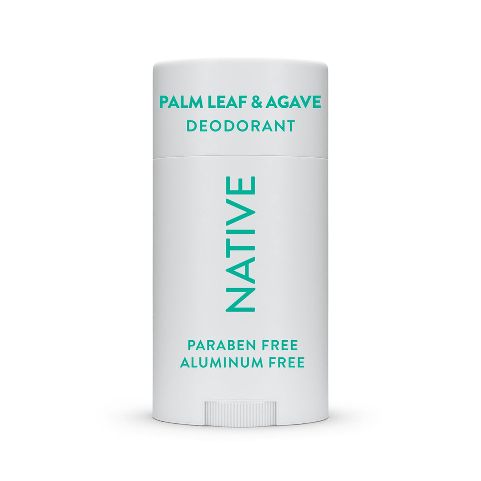 Native deodorant front packaging showing agave scent and clean formula benefit