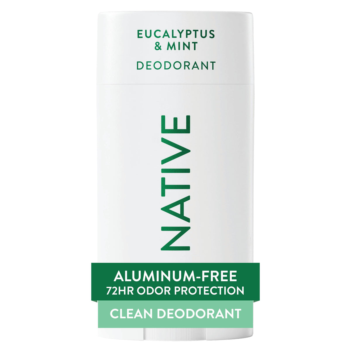 Native front packaging showing eucalyptus and mint scent, clear labeling for quick choice