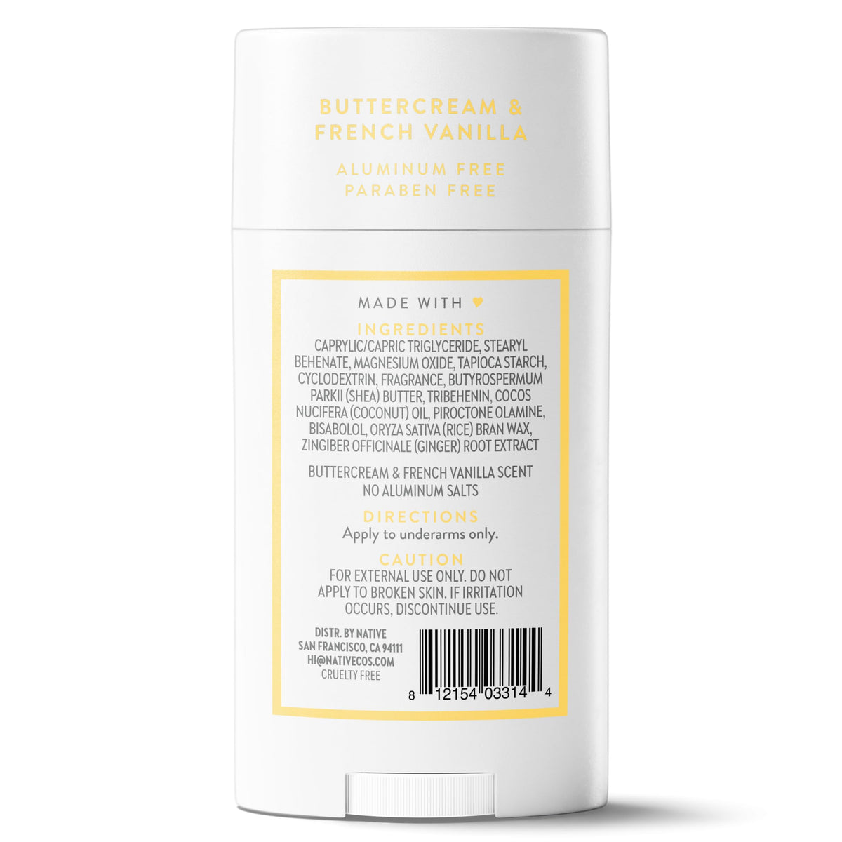 Native deodorant inside travel kit, ideal for long trips and 72-hour odor control