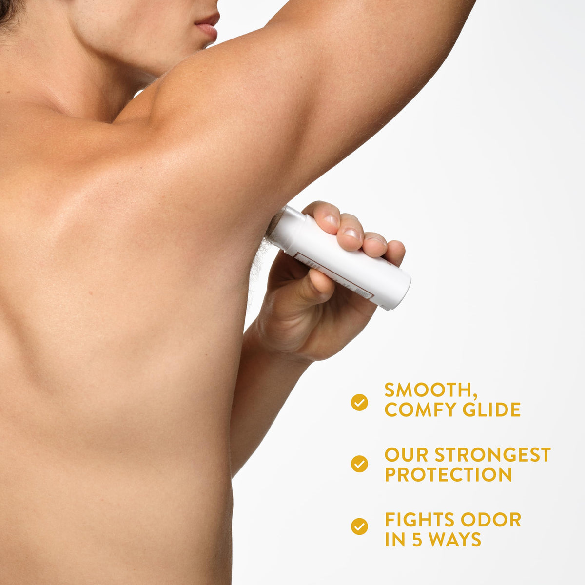 Native deodorant placed with casual outfit, helps keep clothes fresh and stain-free