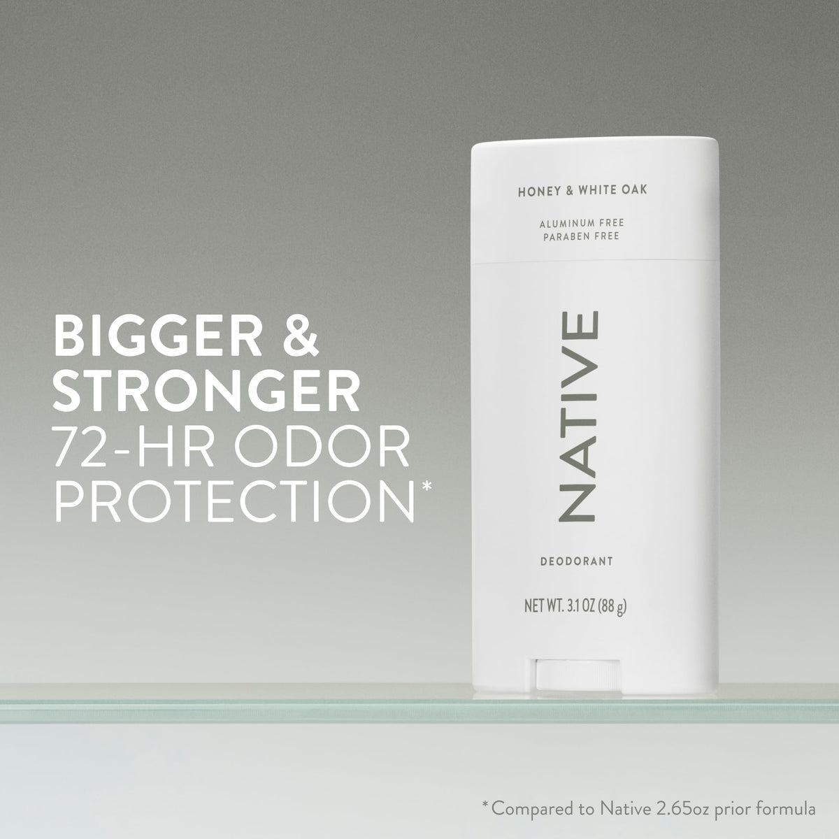 Native open stick texture gliding smoothly for clear, non-staining application benefit