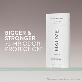 Native stick open top revealing smooth clear application for confidence