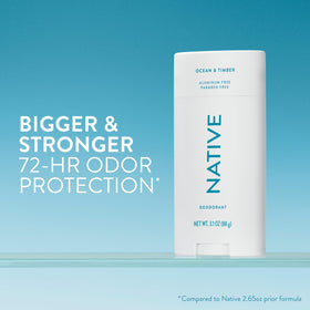 Native close-up of deodorant texture highlighting smooth glide benefit